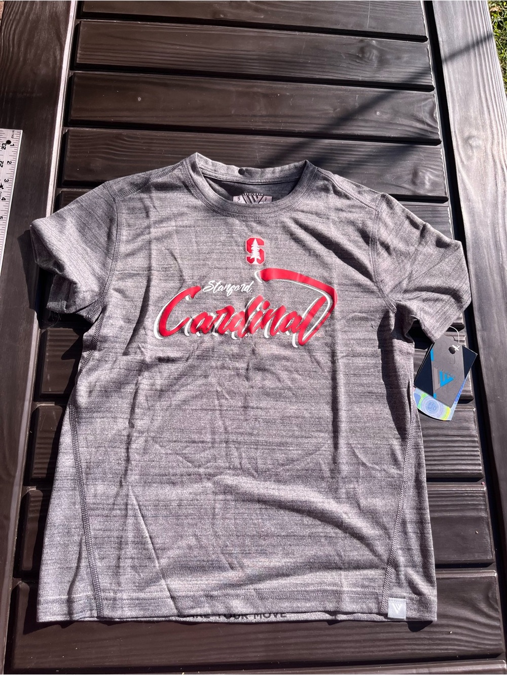 Stanford Cardinal Gray women  Short Sleeve Tee